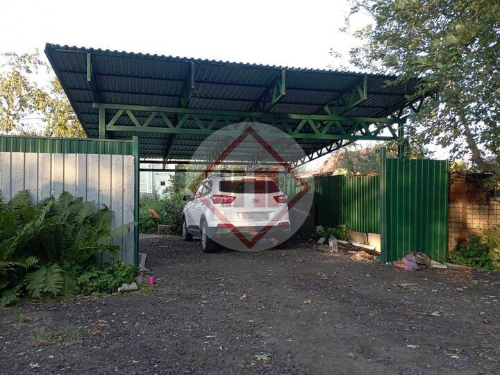 навес металлический односкатный для авто
