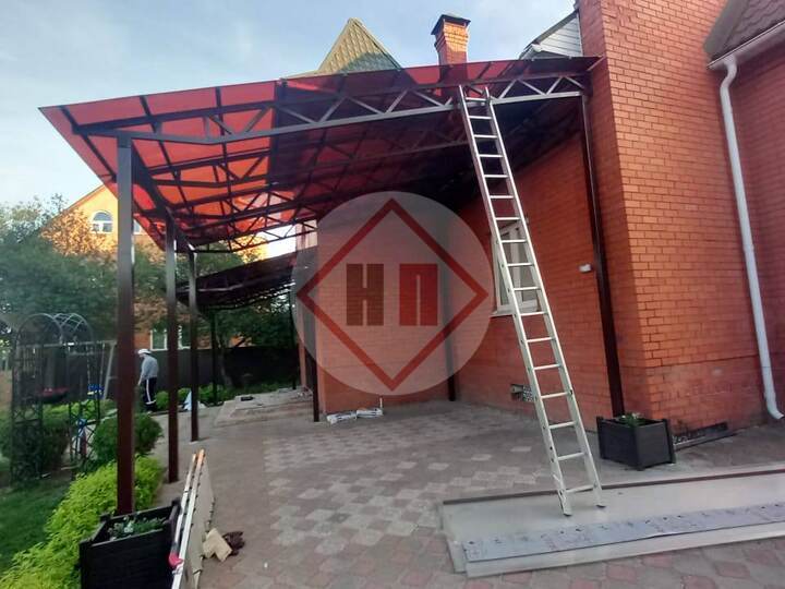 комплект примыкающих навесов к дому