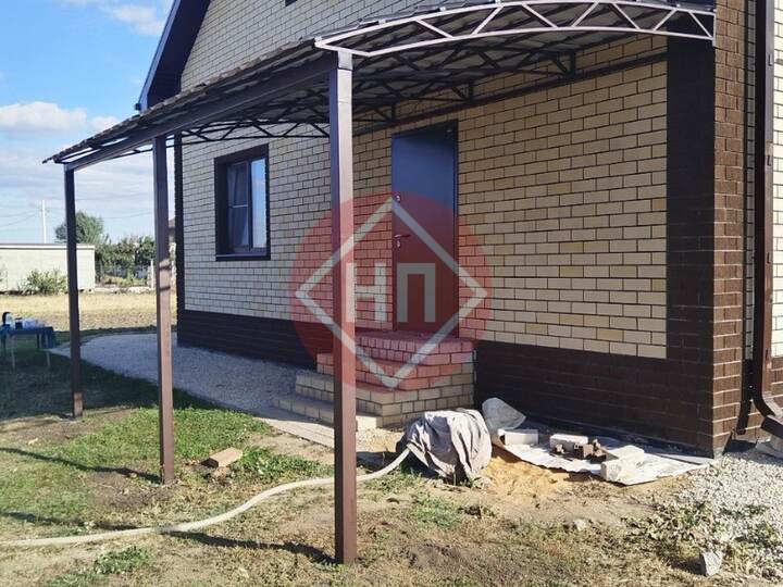 полуарочный навес примыкающий