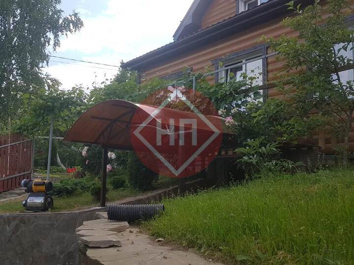навес для деревянного дома, арочная кровля