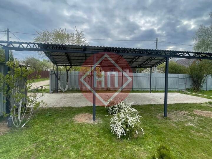 большой навес для загородного дома