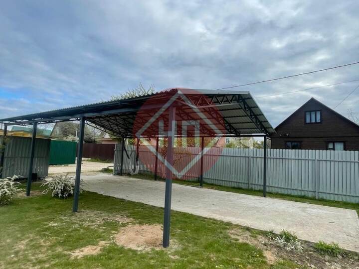 большой навес для загородного дома