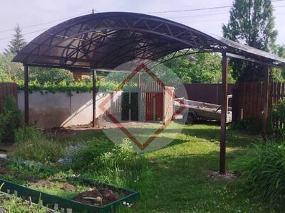 дачный навес из поликарбоната сотового