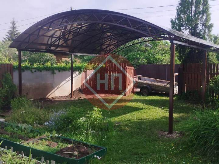 дачный навес из поликарбоната сотового