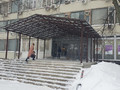 навес с кровлей из профлиста, конструкция металлическая, двускатная