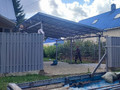 односкатный прямой навес