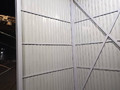 внутренняя сторона навес с боковыми стенками из профлиста