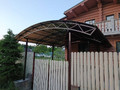 навес арочный для дома из дерева